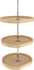 Almond Polymer 3-Shelf Lazy Susan E915
