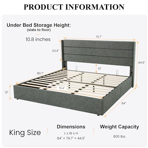 Queen Size White Velvet Upholstered Platform Bed with Storage J504447