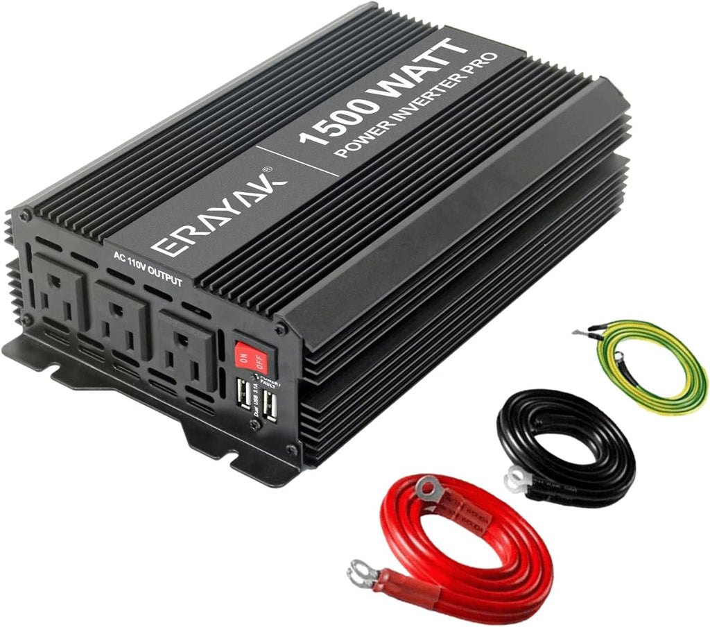 1500W Power Inverter 12v to 110v Modified Sine Wave E50620
