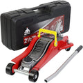 Red 2.5 Ton Hydraulic Floor Jack with Storage Case I3946