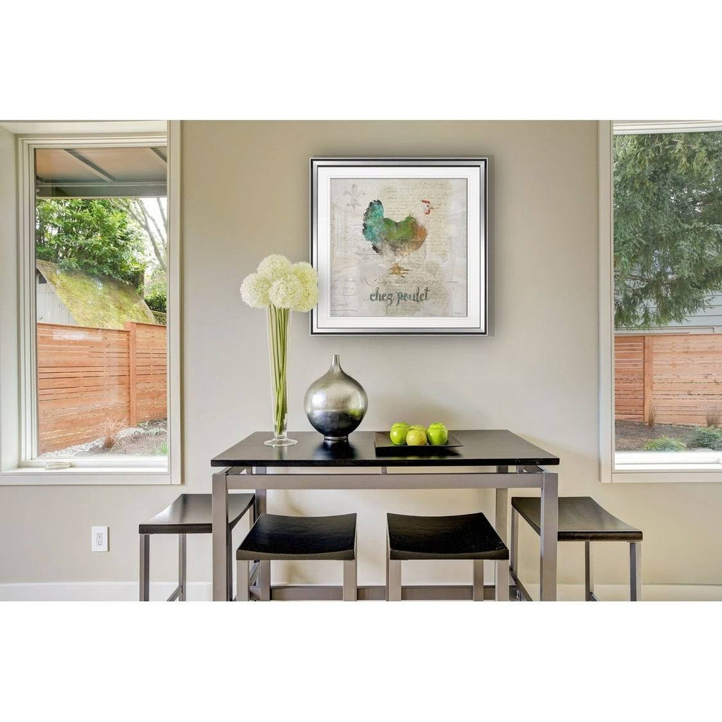 Teal Tree Framed Giclee Print 32 x 32 G627980