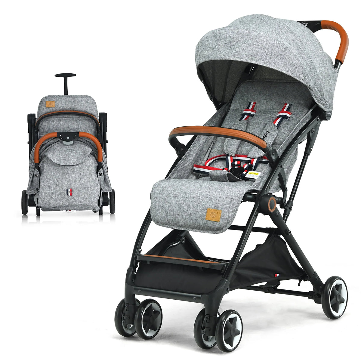 Lightweight Aluminium Baby Stroller with Net Y675