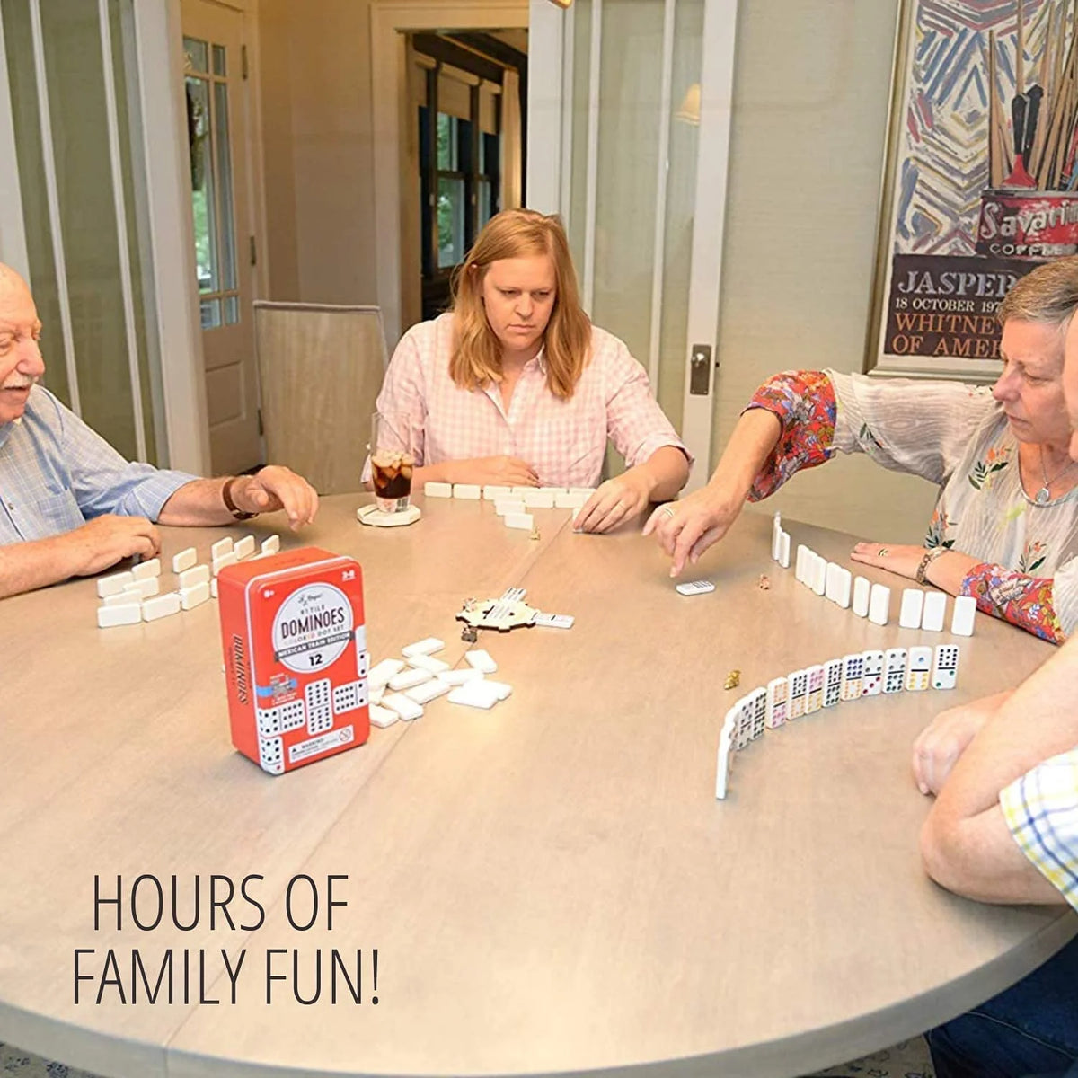 Mexican Train Dominoes Traditional Tile Game Y355534