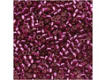 11/0 Silver Lined Dark Rose Seed Beads Q482