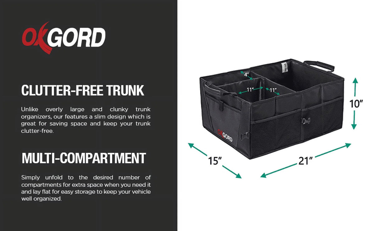Auto Trunk Storage Organizer Bin with Pockets H3523