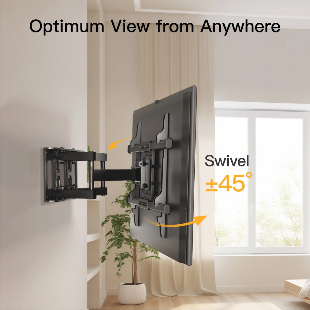 Full Motion TV Wall Mount for 37-75 inch TVs Holds up to 132lbs M667