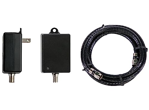 TV Antenna Distribution Amplifier with 4 Outputs, Black U570