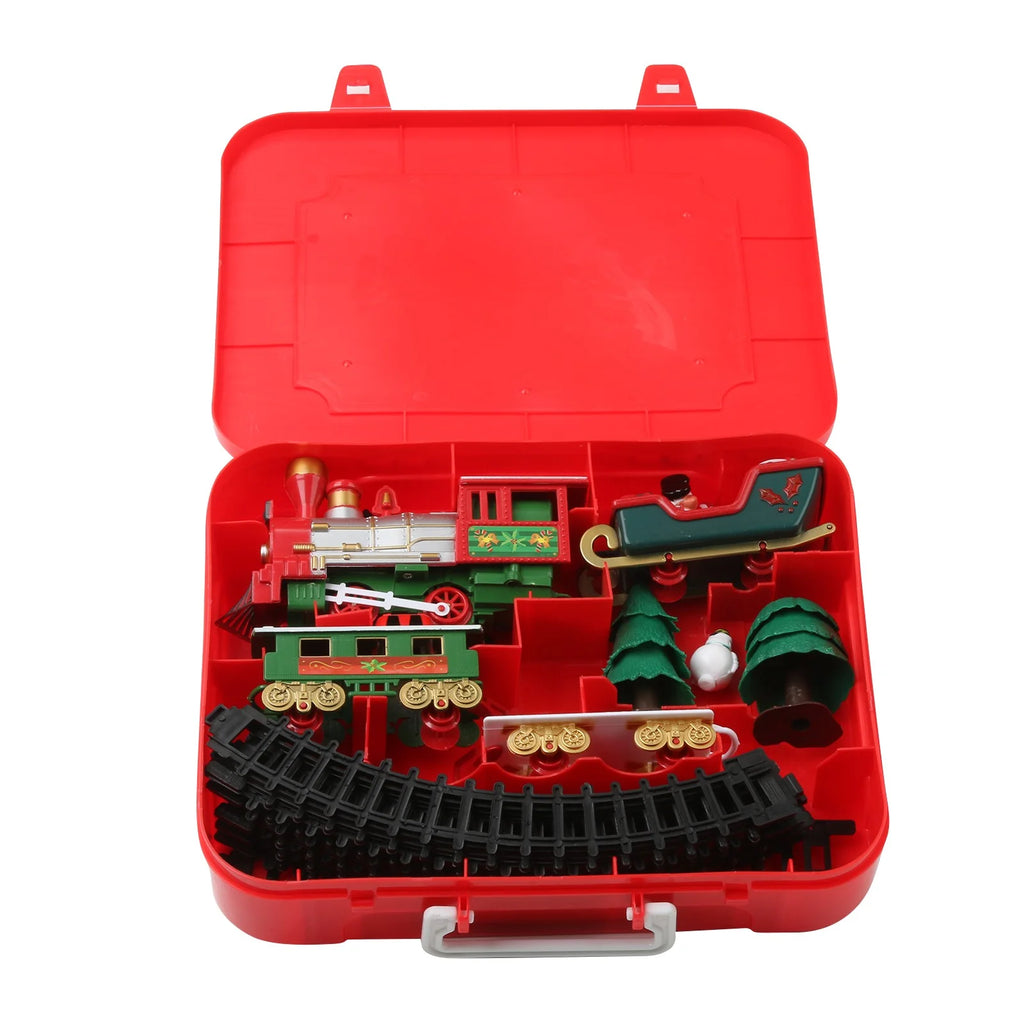 Battery Operated Toy Train Set with Railway Tracks X36955