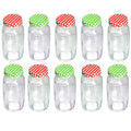 10 Pack Clear Glass Mason Jars 750 ml Wide Mouth C198902