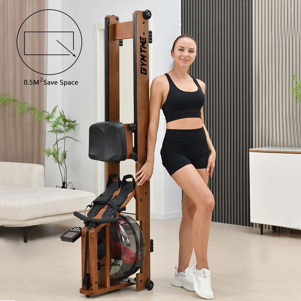 Water Rowing Machine with LCD Monitor Y703345