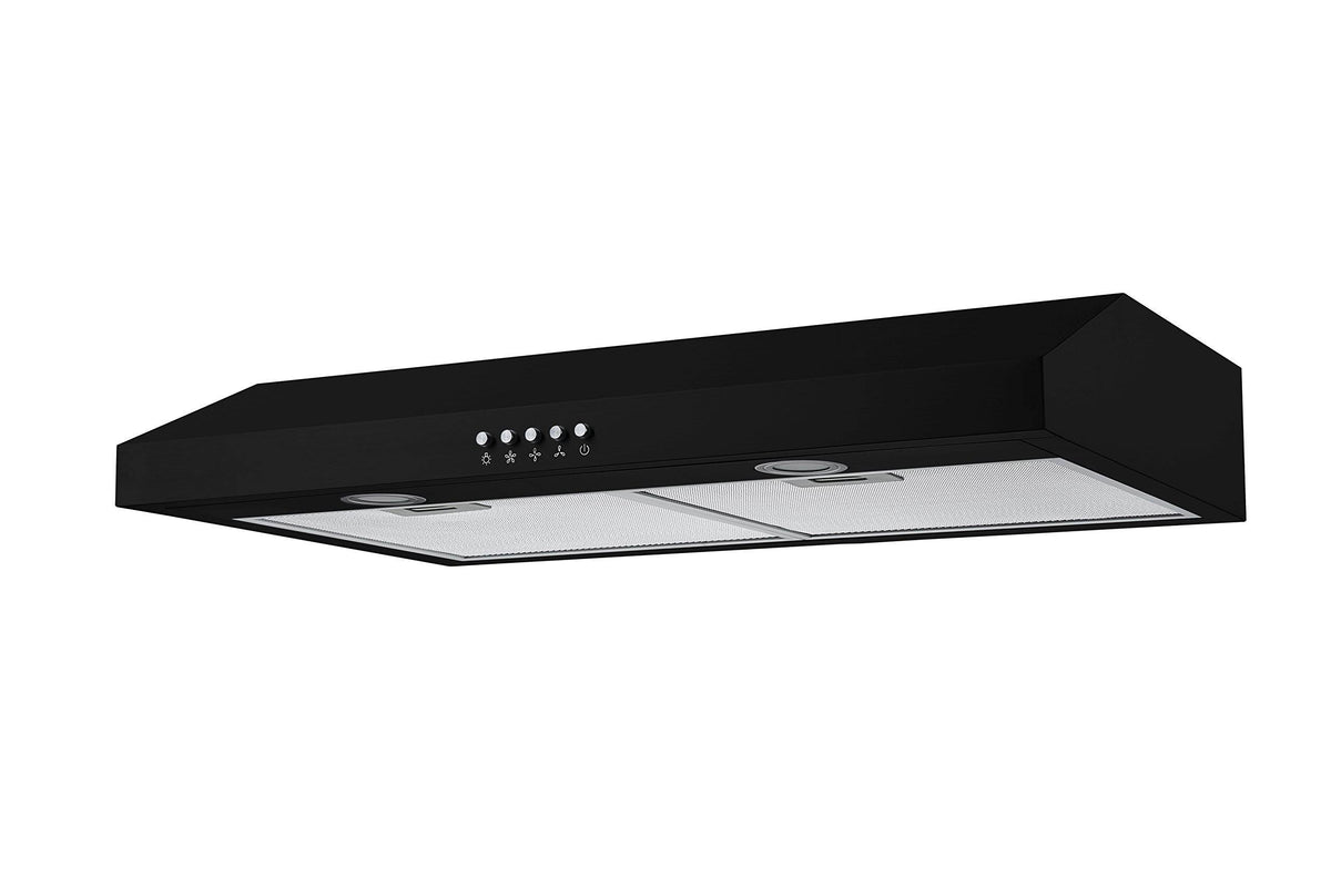 Black Convertible Under Cabinet Range Hood O21698