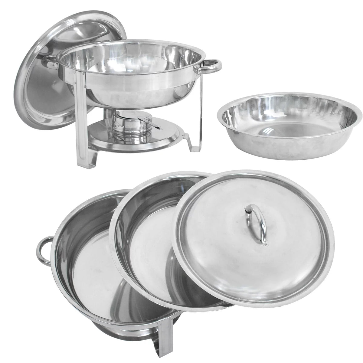 Round Chafing Dish 5Qt Buffet Stove Set V141