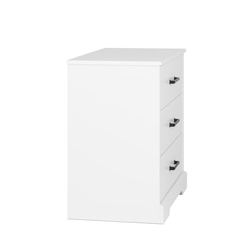Black 3 Drawer Tall Nightstand G157322