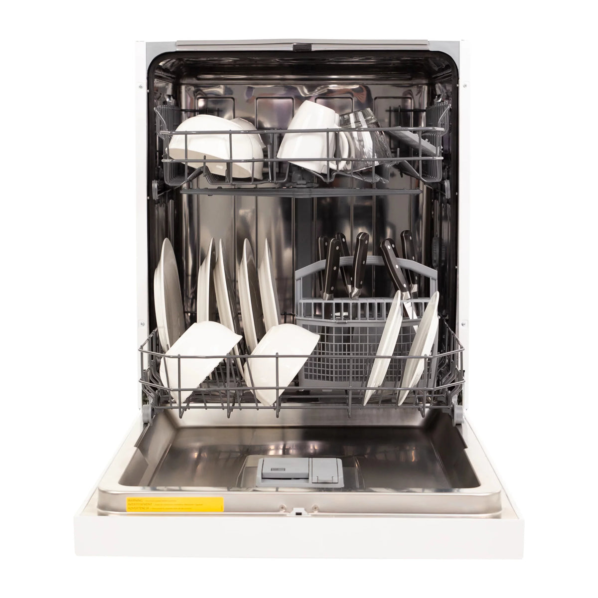 24" Front Control White Dishwasher W4392