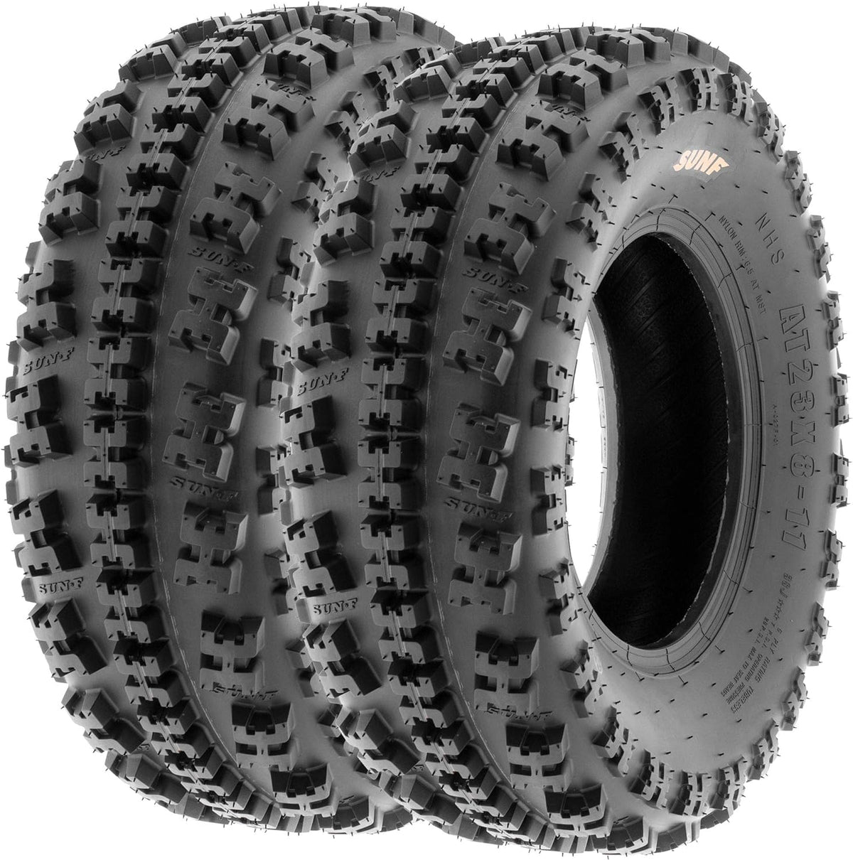 Set of 4 Knobby Sport ATV UTV Tires, 6 PR Tubeless Y73774