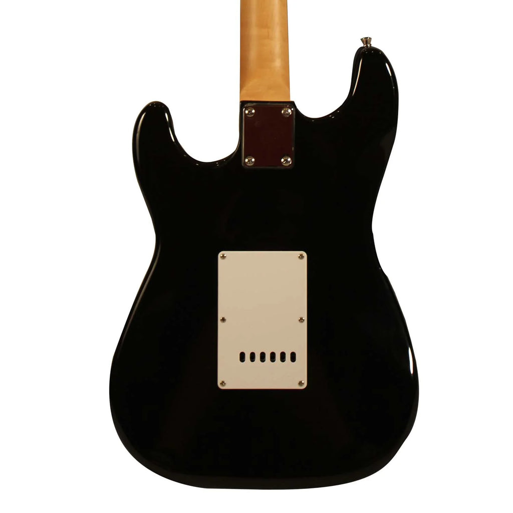 Black Electric Guitar with Amp, Case, and Cable M8724