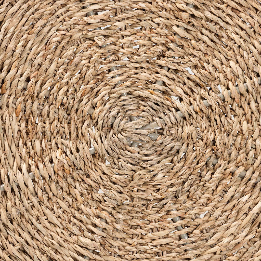 Natural Brown Seagrass End Table T8367