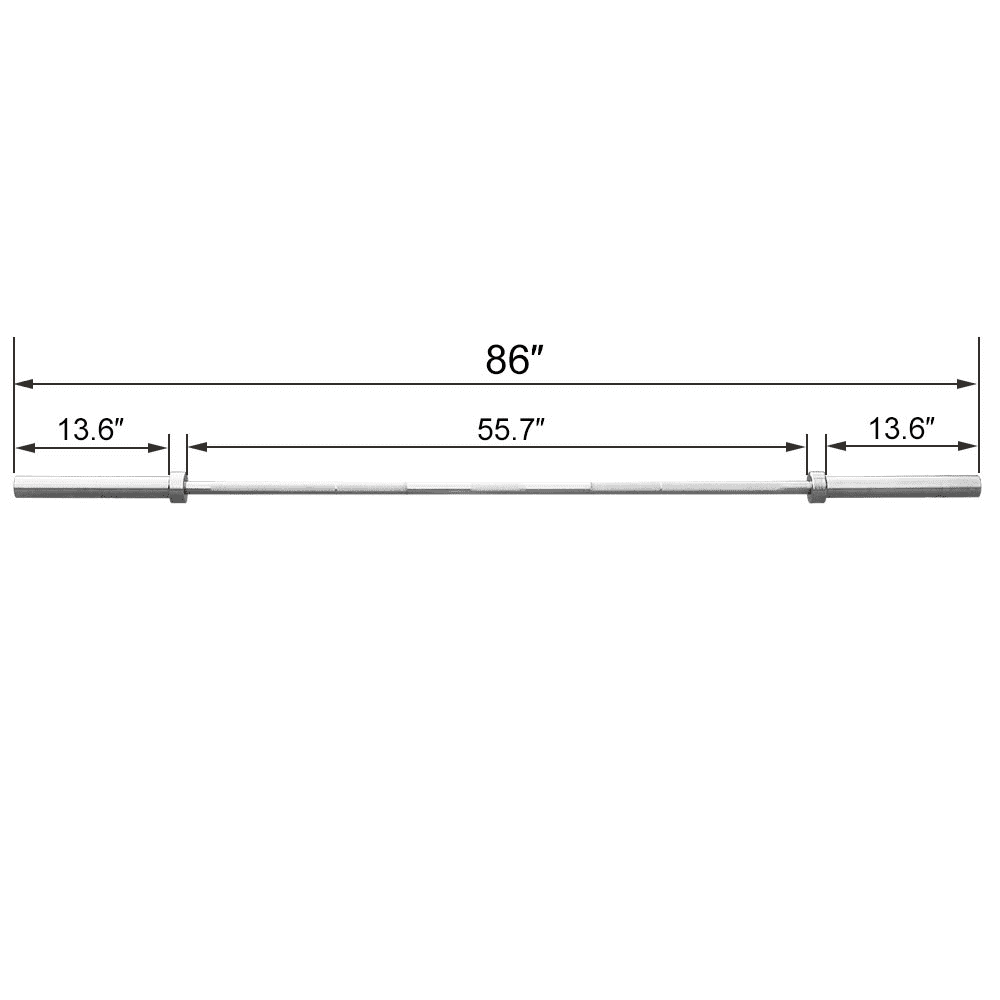 Chrome Olympic Barbell Bar D268