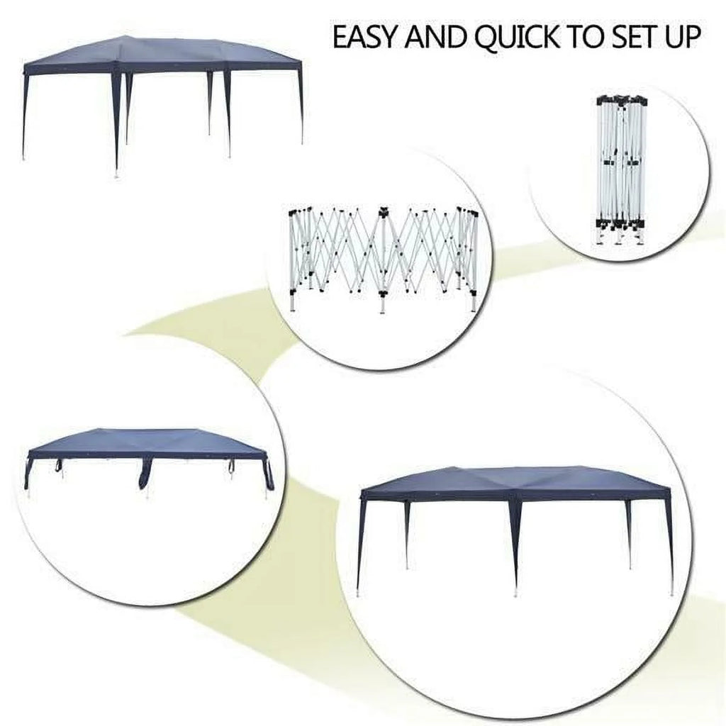 Blue Waterproof Folding Tent with Carry Bag X34647