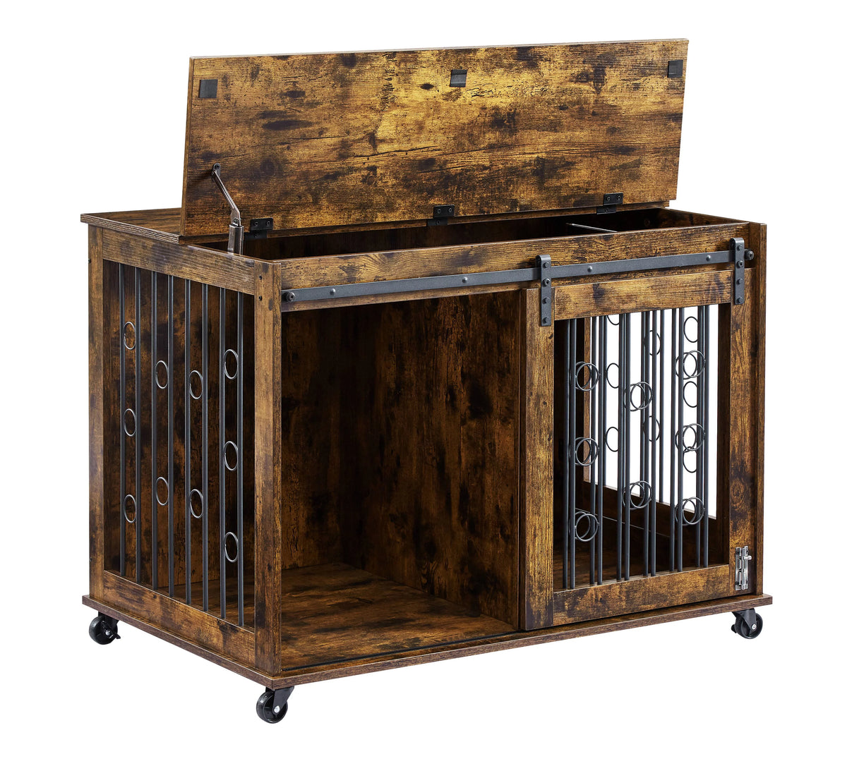 39" Dog Crate with Partition and Sliding Door Z2055