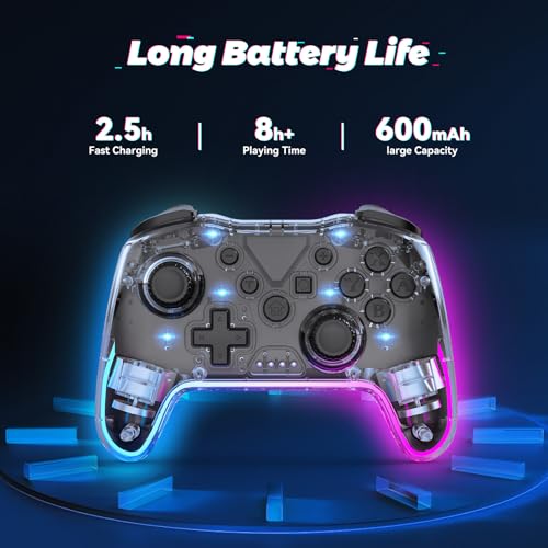 Wireless Controller with RGB Backlight and Adjustable Turbo V877130