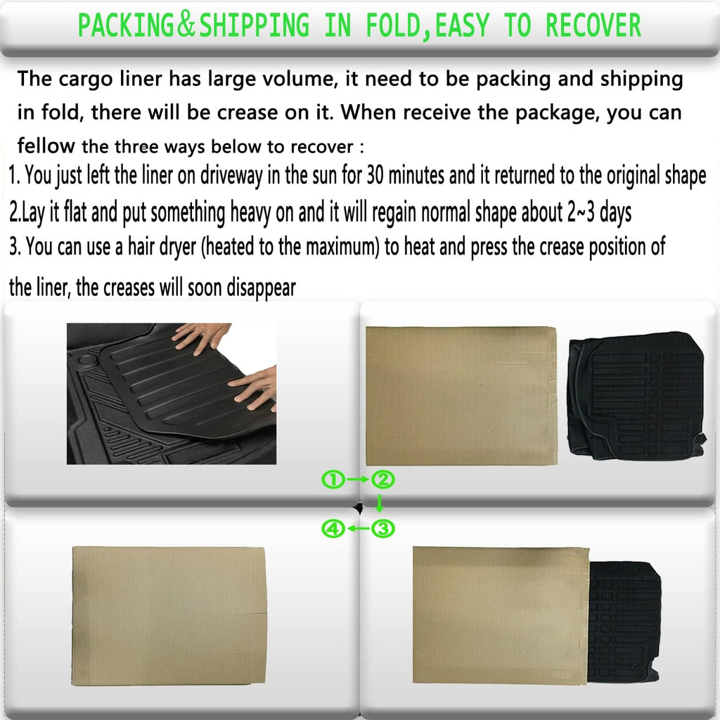 All-Weather Rear Trunk Tray Cargo Mat Protector B75352