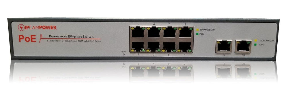 16 Port POE Network Switch with 2 Gigabit Uplink Ports R223