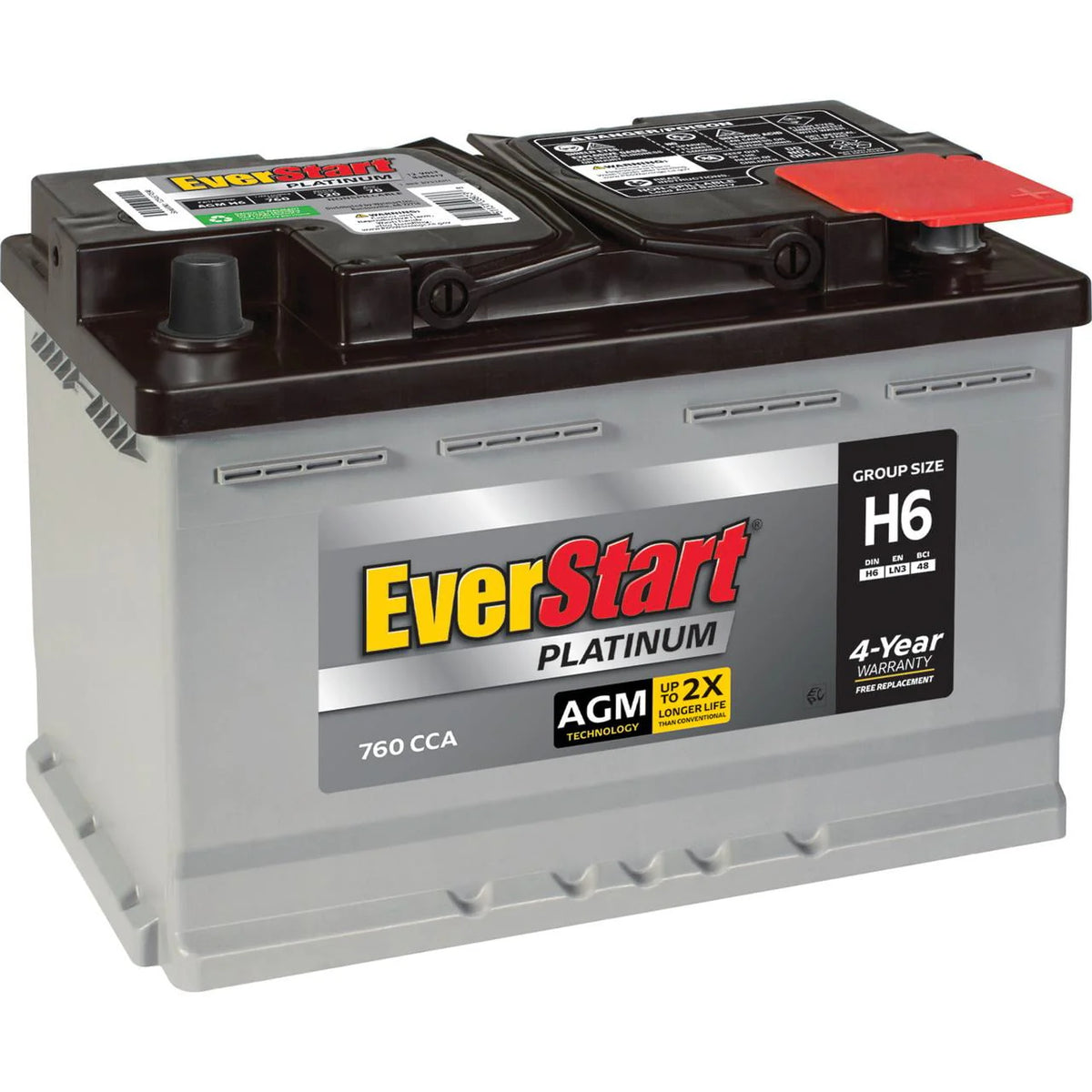 Group H6 / LN3 / 48 12 Volt 760 CCA Automotive Battery L431142