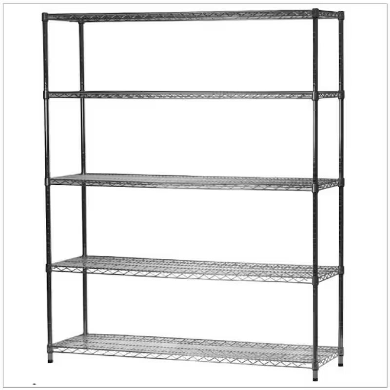 5-Tier Heavy Duty Steel Wire Shelving Unit Y853983