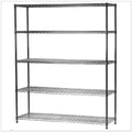 5-Tier Heavy Duty Steel Wire Shelving Unit Y853983