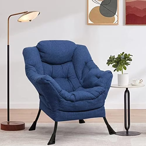 Upholstered Velvet Single Sofa Chair with Side Pocket X21434