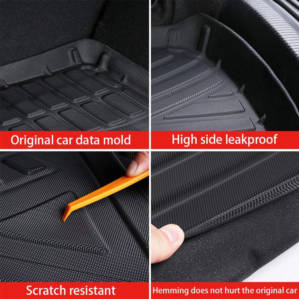 Black Pack of 2 Heavy Duty Rubber Cargo Liner E649318