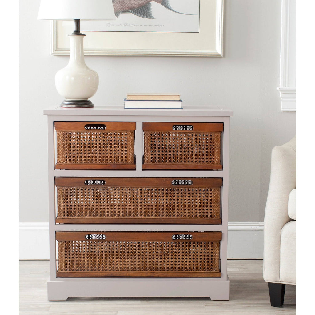 4 Drawer Storage Unit Grey N664
