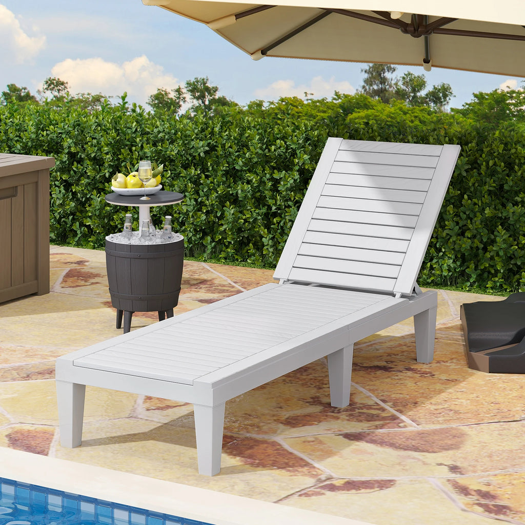 Black Adjustable Outdoor Lounge Chairs K2875