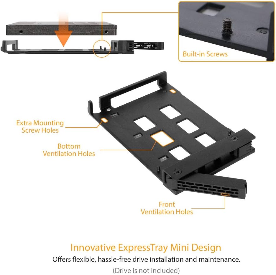 6 x 2.5" SATA HDD SSD Hot Swap Cage for External 5.25" Bay S98019
