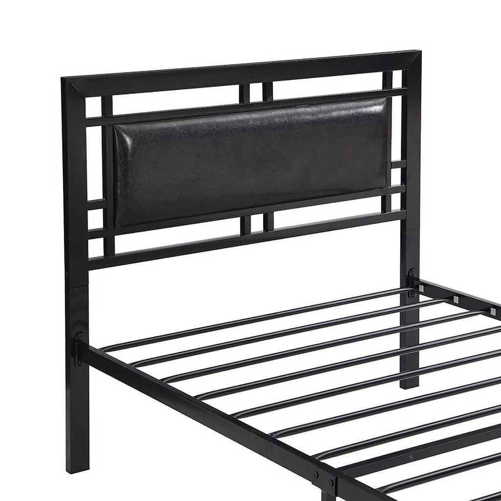 Twin Size Black Metal Bed Frame S65310