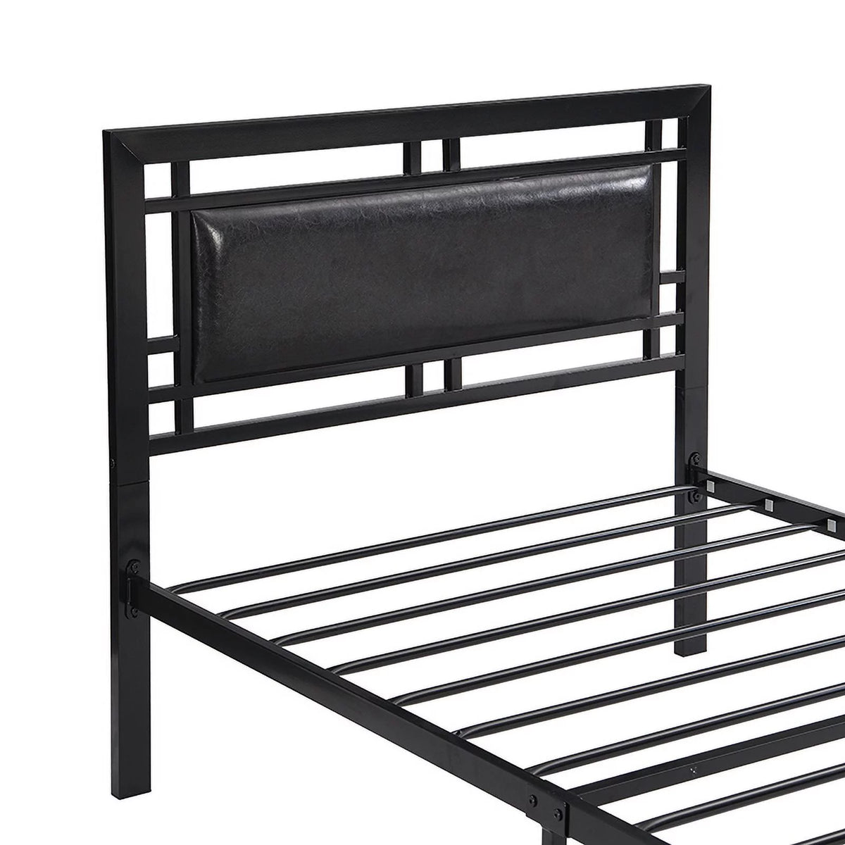 Twin Size Black Metal Bed Frame S65310