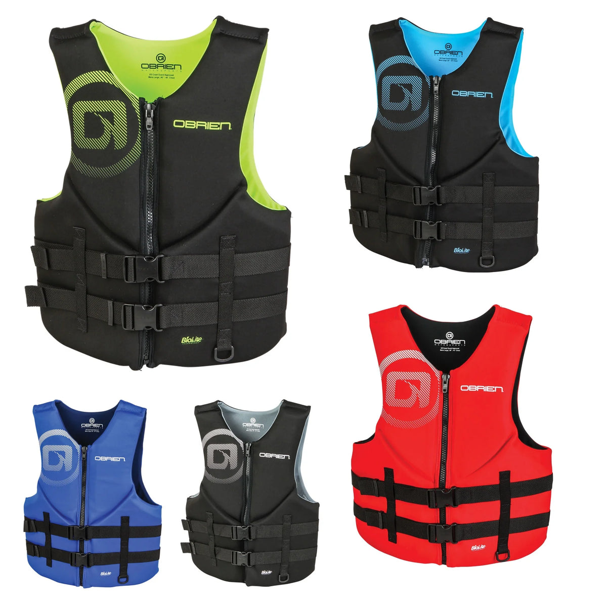 Red Large Front Zip Life Jacket J20866