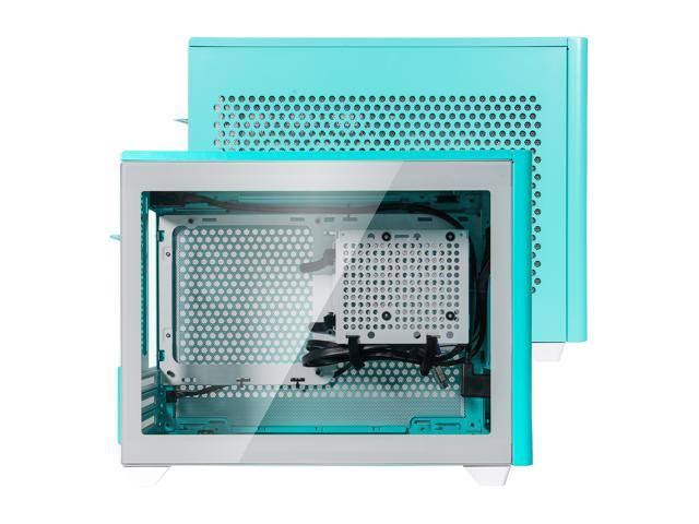 Caribbean Blue Mini-ITX Computer Case W356570