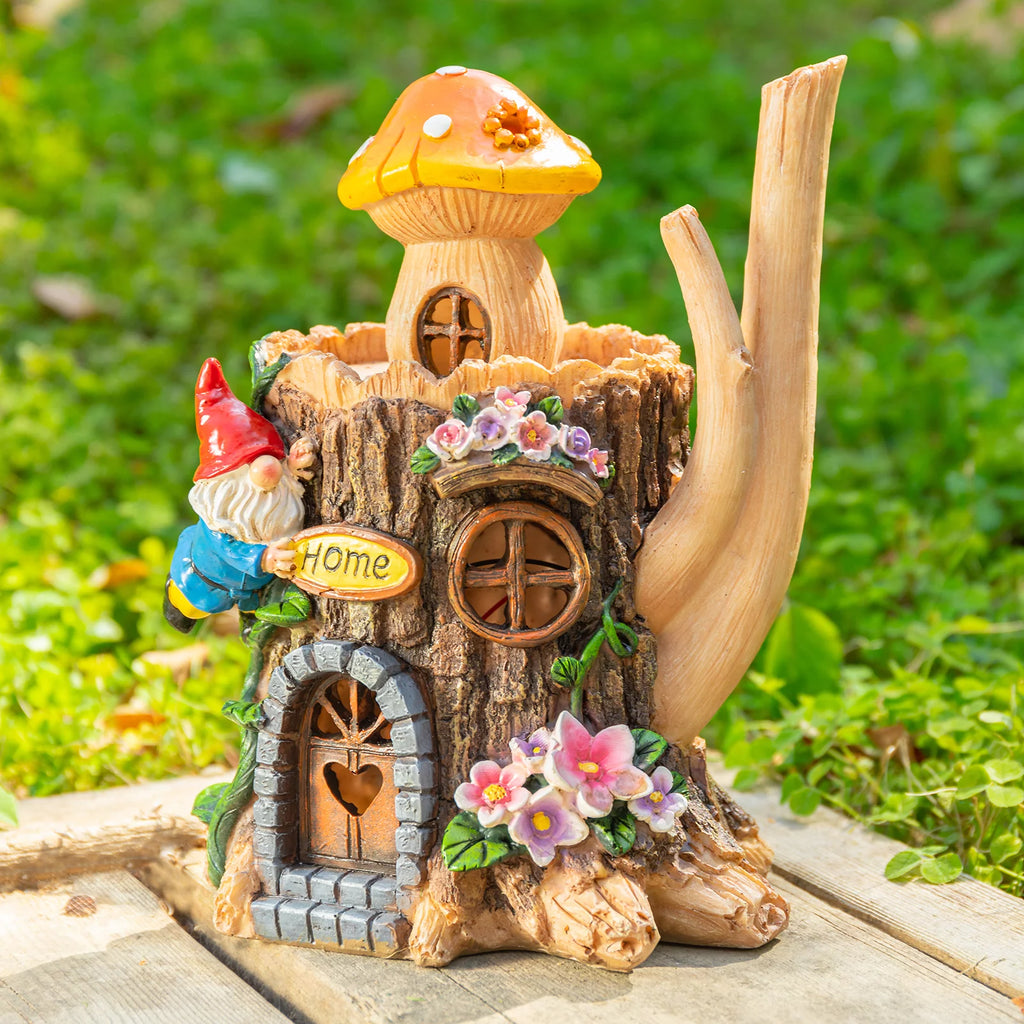 Garden Gnome Statue with LED Light G1299