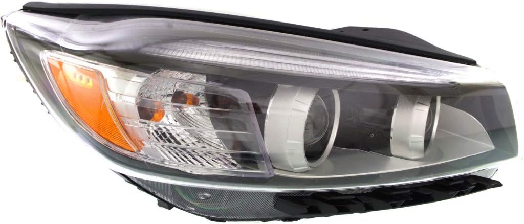 Kia Sorento Headlight Assembly 2016 2018 Passenger Side Halogen with Bulbs B1891