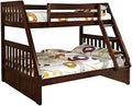 Twin Over Full Bunk Bed in Dark Walnut F9134