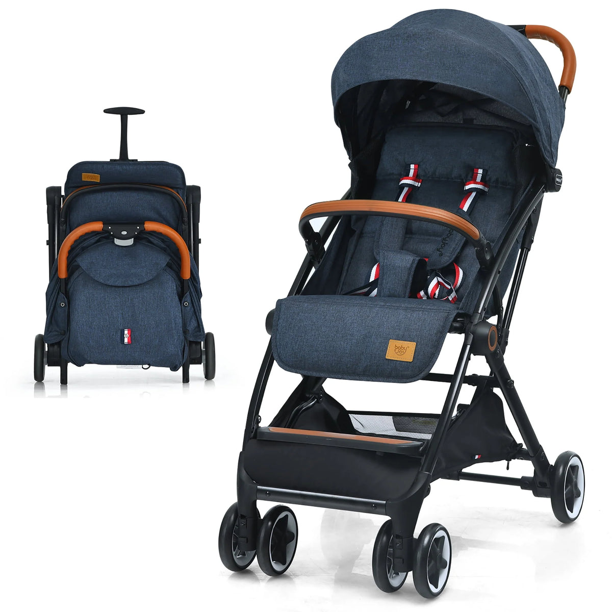 Lightweight Aluminium Baby Stroller with Net Y675