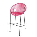 Black Pink 31x22 Patio Bar Stool L534580
