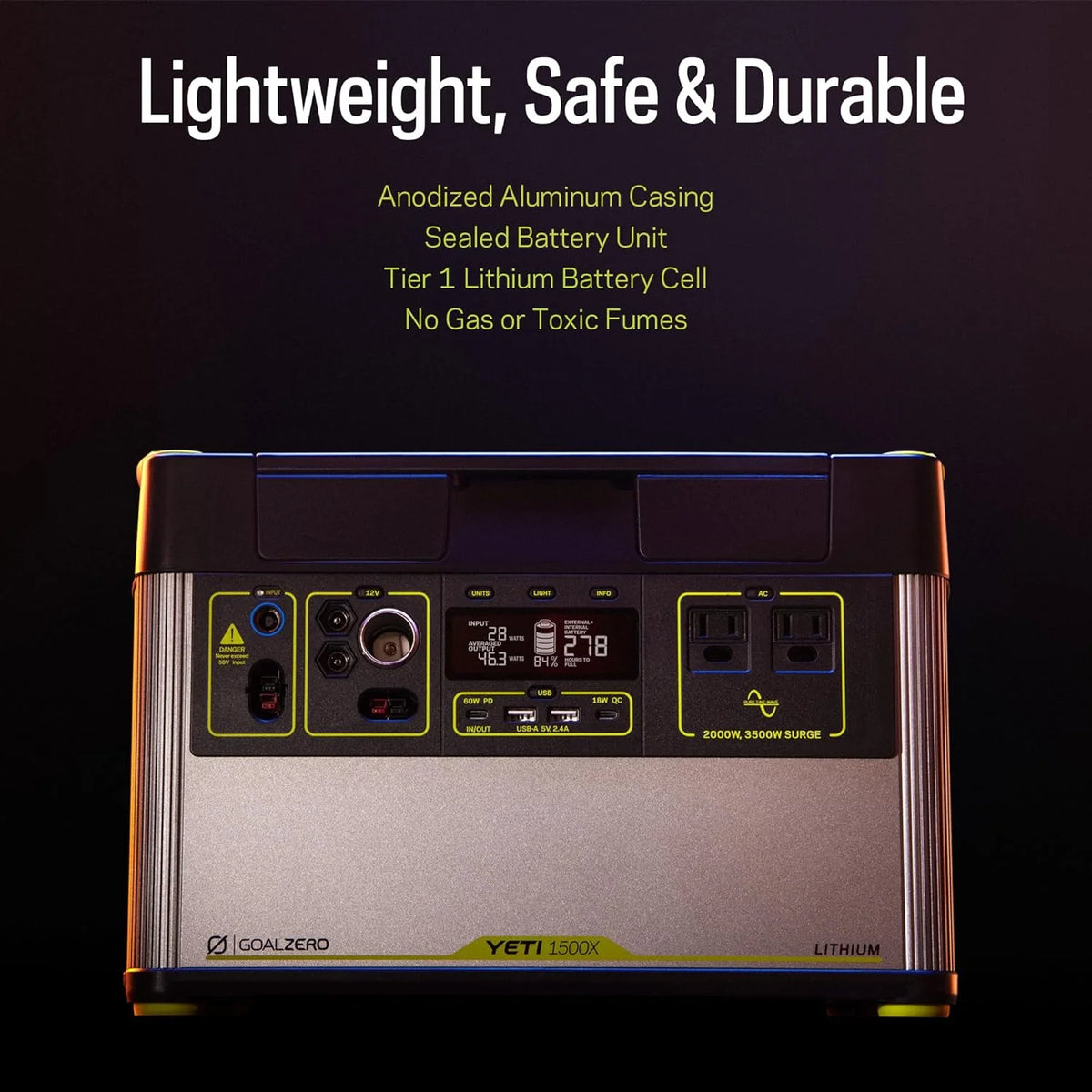 Portable Power Station 1516Wh Lithium Battery 2000 Watt S1935
