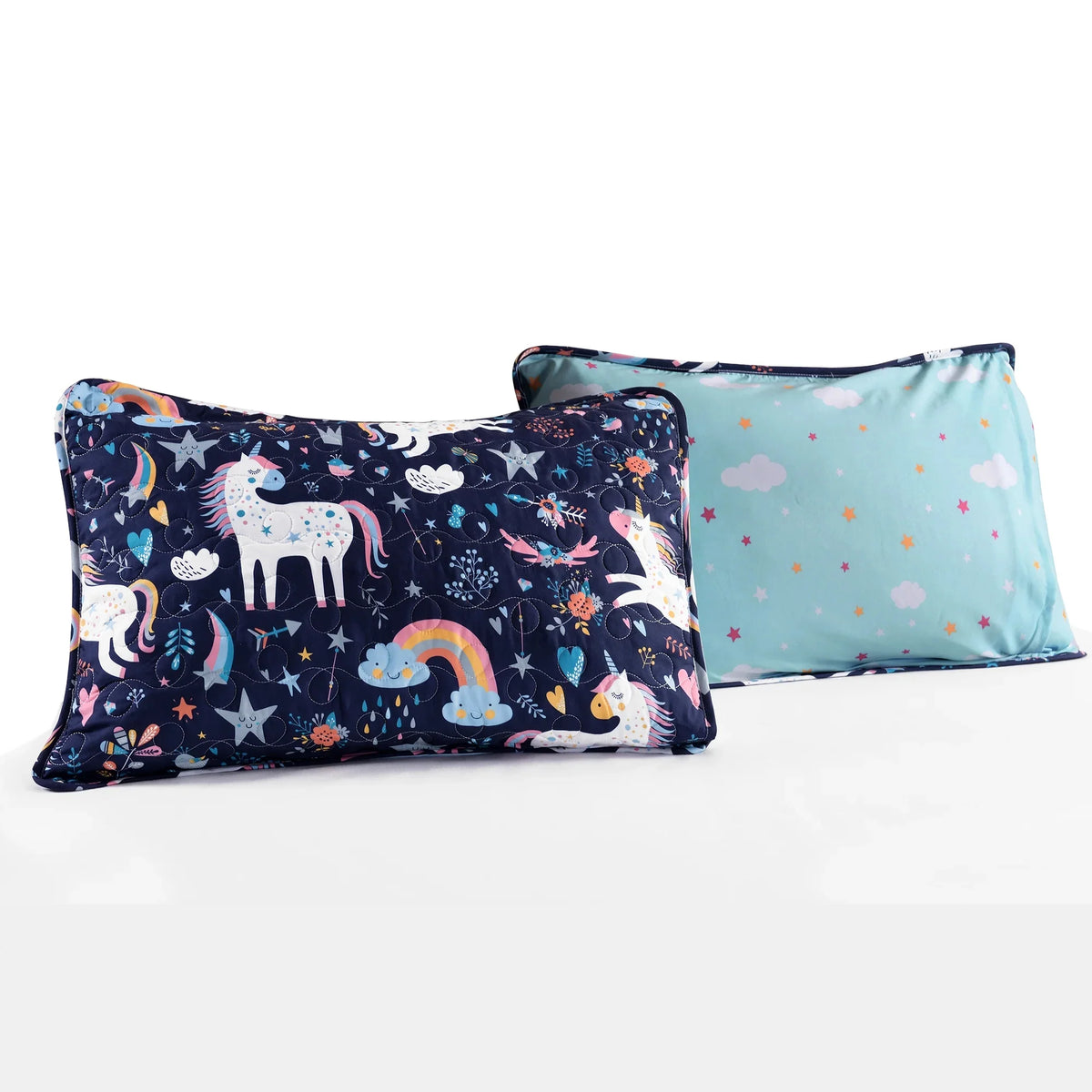Reversible Animal Print Quilt, Twin, White/Multi, 4-Pc Set T6600