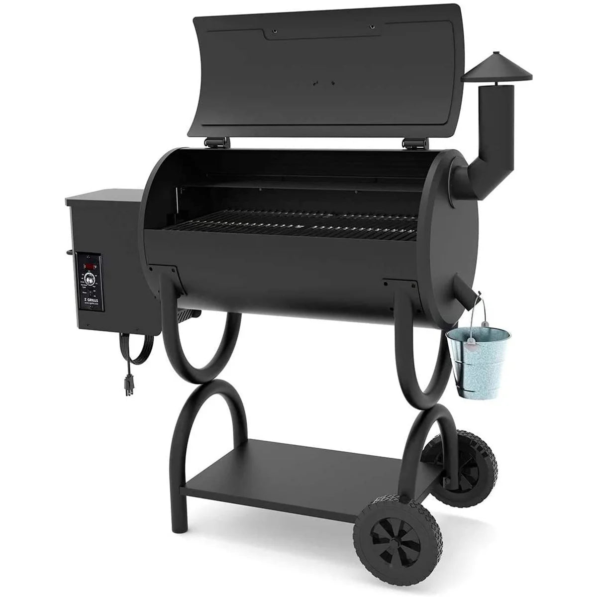560 sq. in. Wood Pellet Grill & Smoker, 8 in 1 BBQ Grill D295449