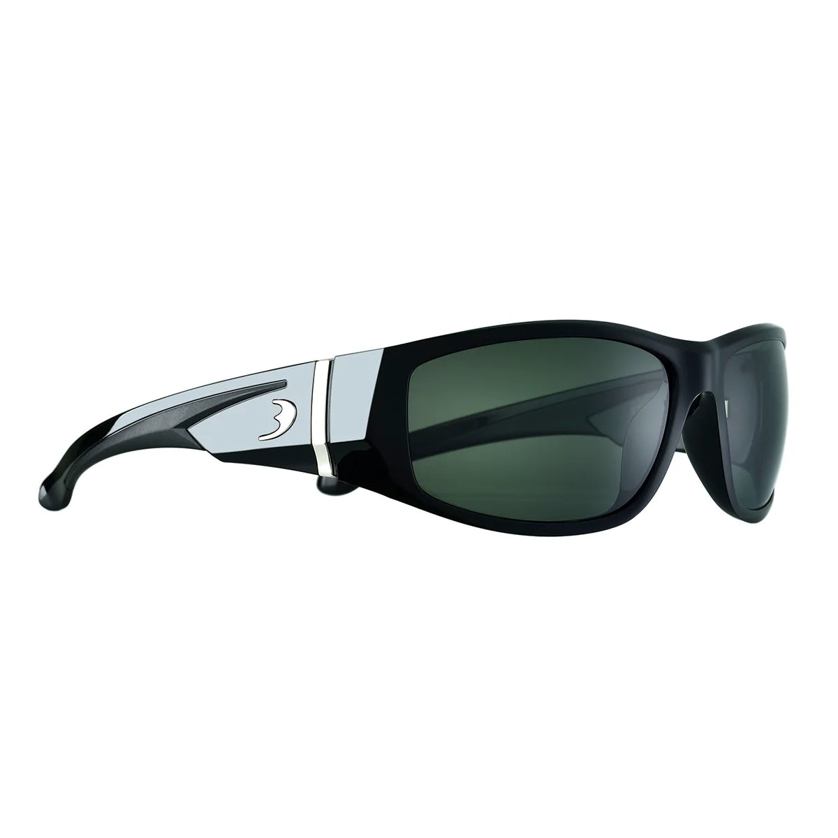 Black Grey Lens Polarized Wrap-round Sunglasses C422
