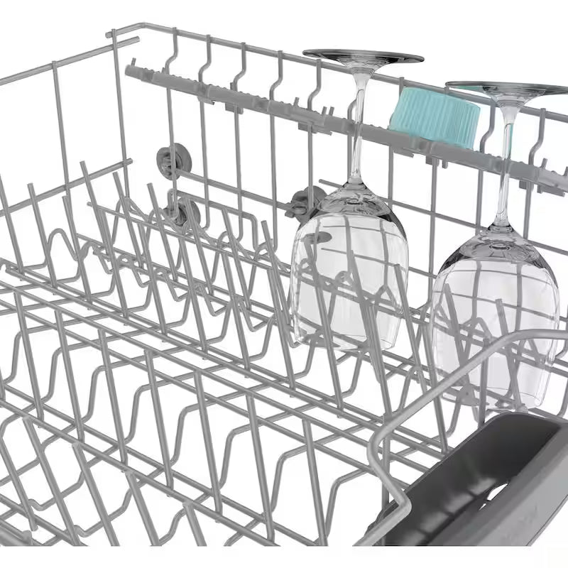White Front Control Tall Tub Dishwasher with Stainless Steel Tub L65156