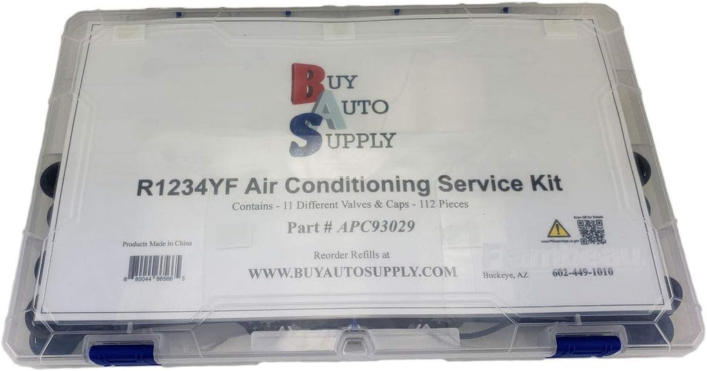 112 Pieces A/C Valve Core & Cap Assortment Kit H2631